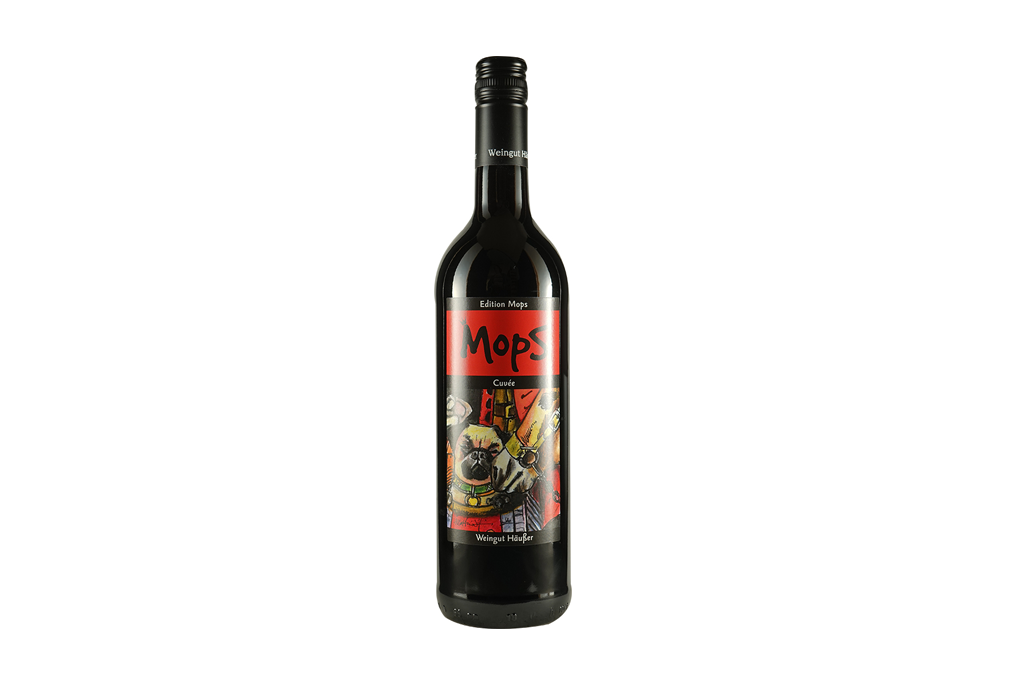 Mops Rot Rotwein