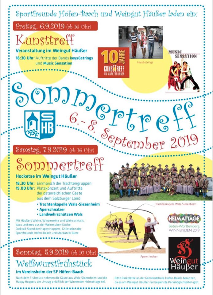 Sommertreff mit den Sportfreunden Höfen Baach