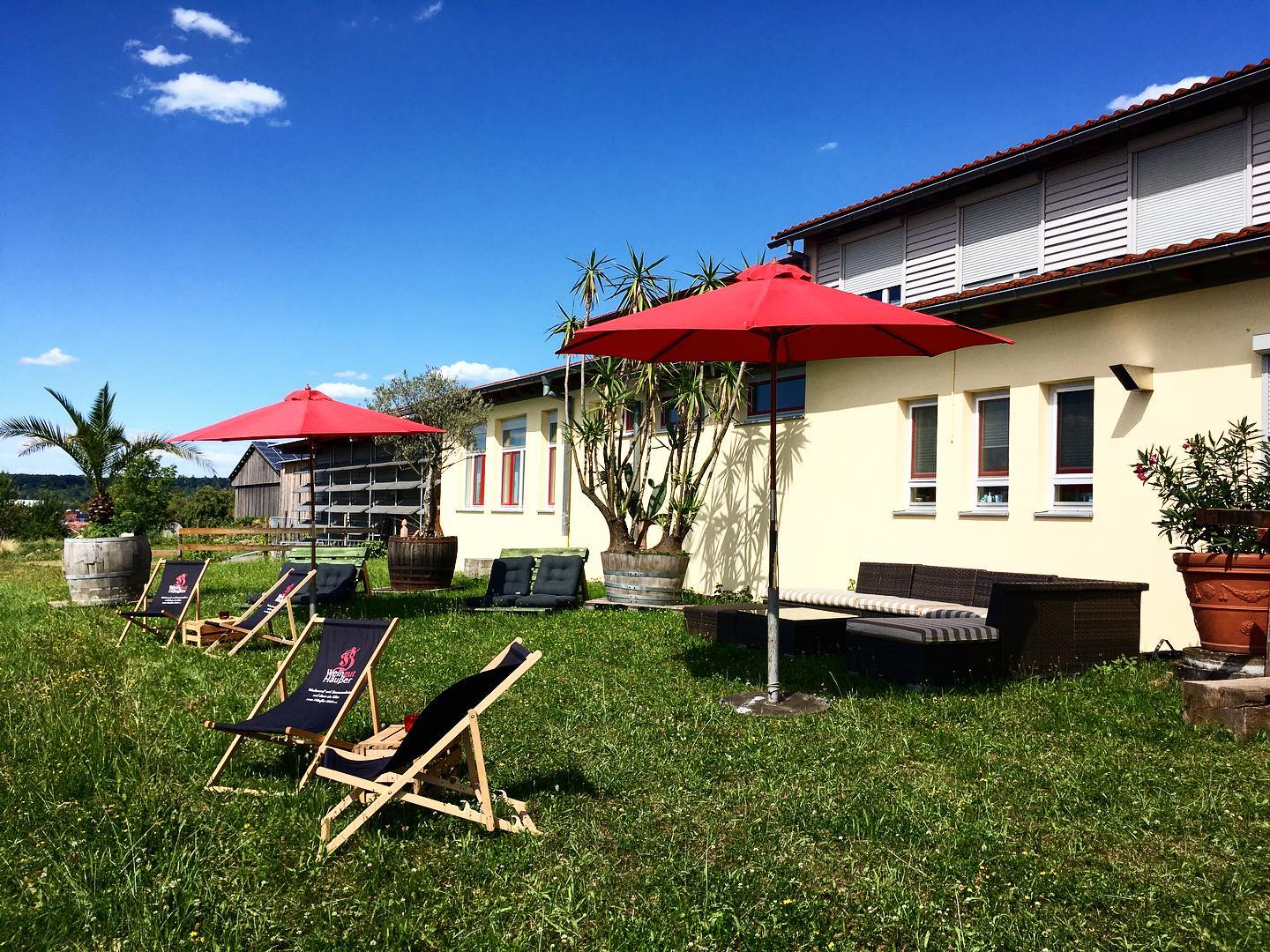 Weinstube im Sommer