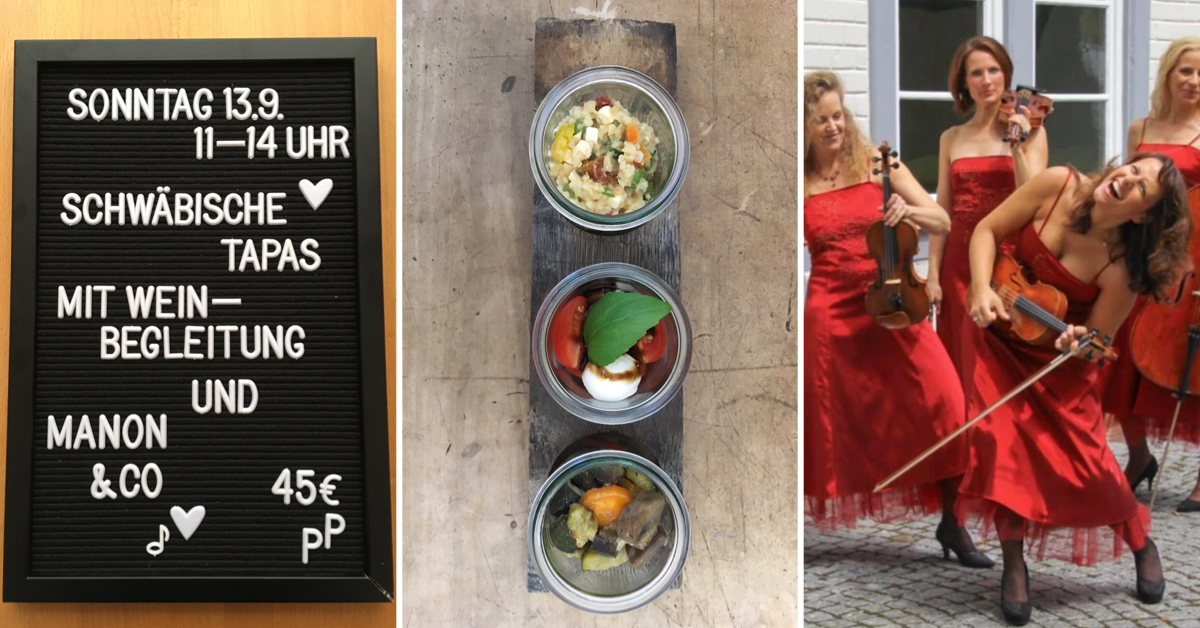 Schwäbische Tapas mit Weinbegleitung