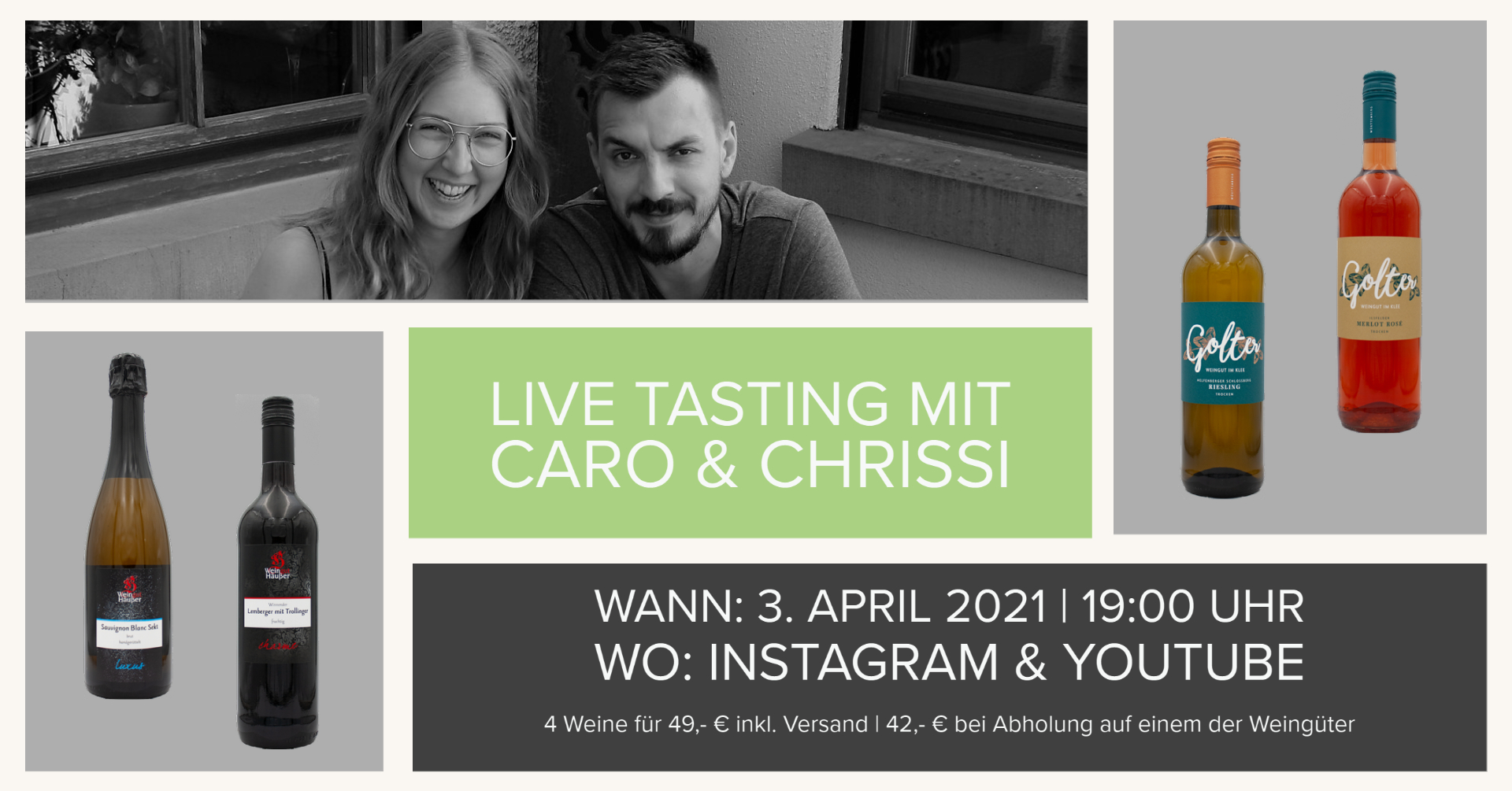2. Live Tasting mit Caro & Chrissi