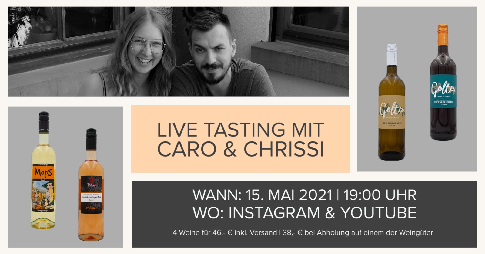 3. Live Tasting mit Caro & Chrissi